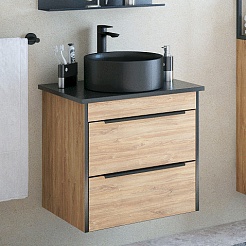 Corozo Столешница универсальная из керамогранита 65 черная – фотография-2